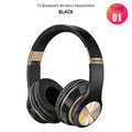 Fones de ouvido Bluetooth T5, sem fio, com microfone, dobrável, para jogos, Huawei