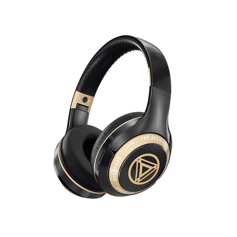 Fones de ouvido sem fio dobráveis Bluetooth Marvel Spider Man para computador com cancelamento de ruído e som estéreo HIFI para jogos