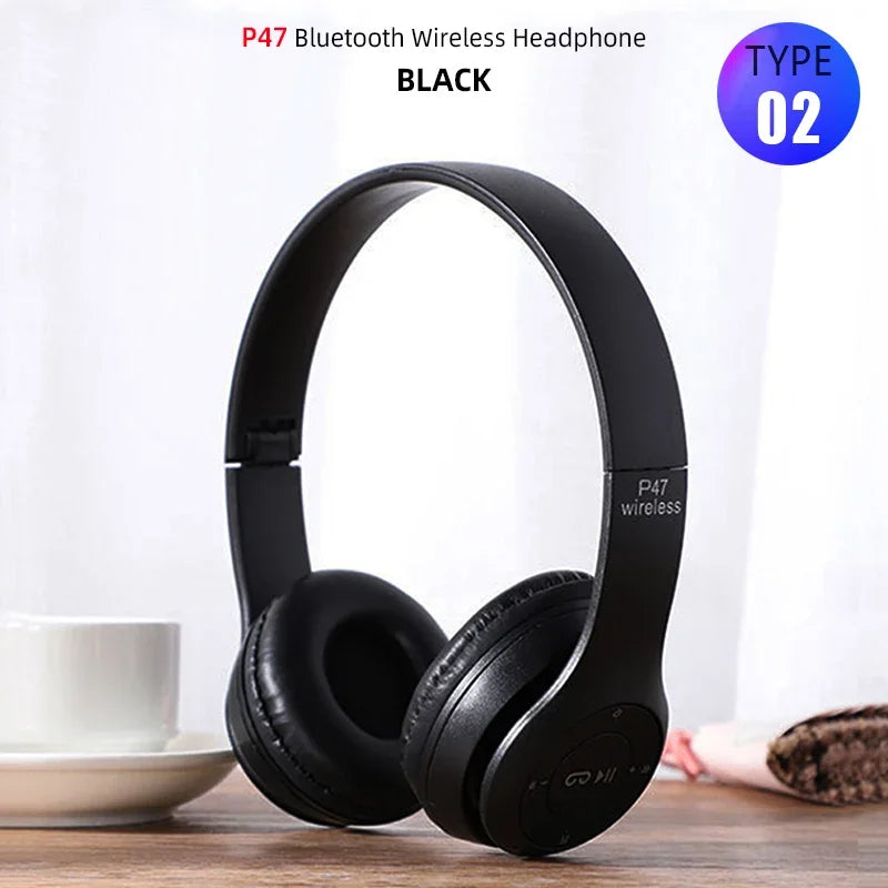 Fones de ouvido Bluetooth T5, sem fio, com microfone, dobrável, para jogos, Huawei