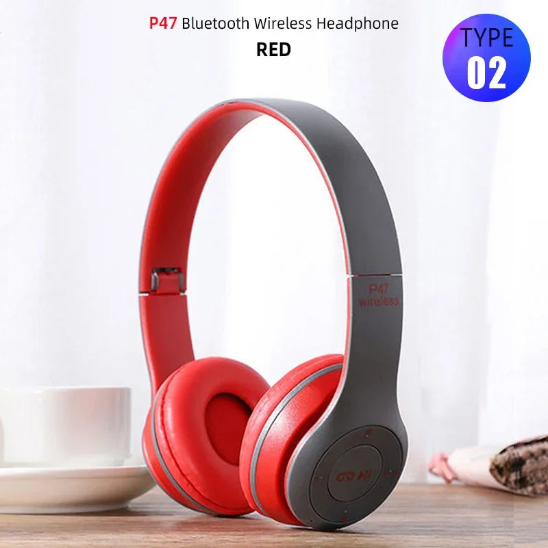 Fones de ouvido Bluetooth T5, sem fio, com microfone, dobrável, para jogos, Huawei