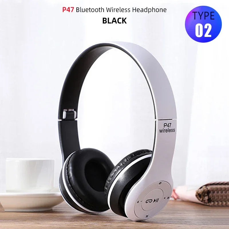 Fones de ouvido Bluetooth T5, sem fio, com microfone, dobrável, para jogos, Huawei
